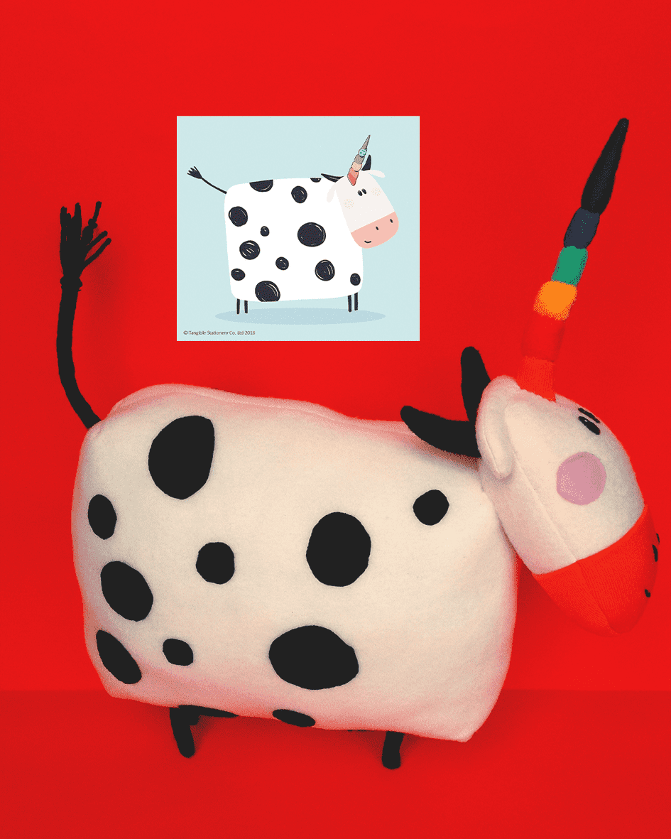 cow unicorn plush